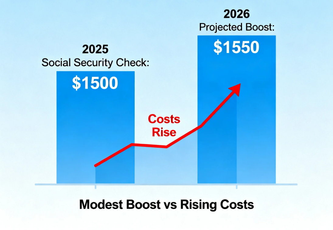 Social Security Checks Likely to See a Modest Boost in 2026 — But Rising Costs Could Wipe It Out
